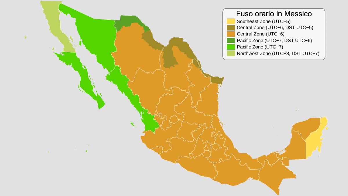 Fuso orario in Messico