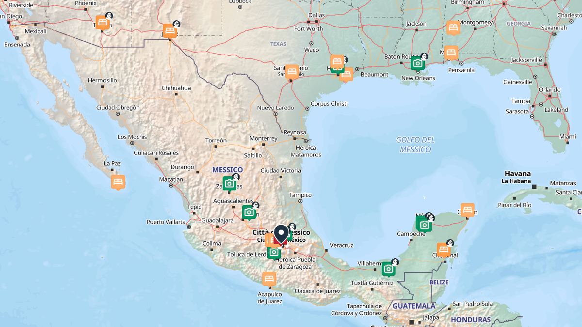 Messico mappa ViaMichelin